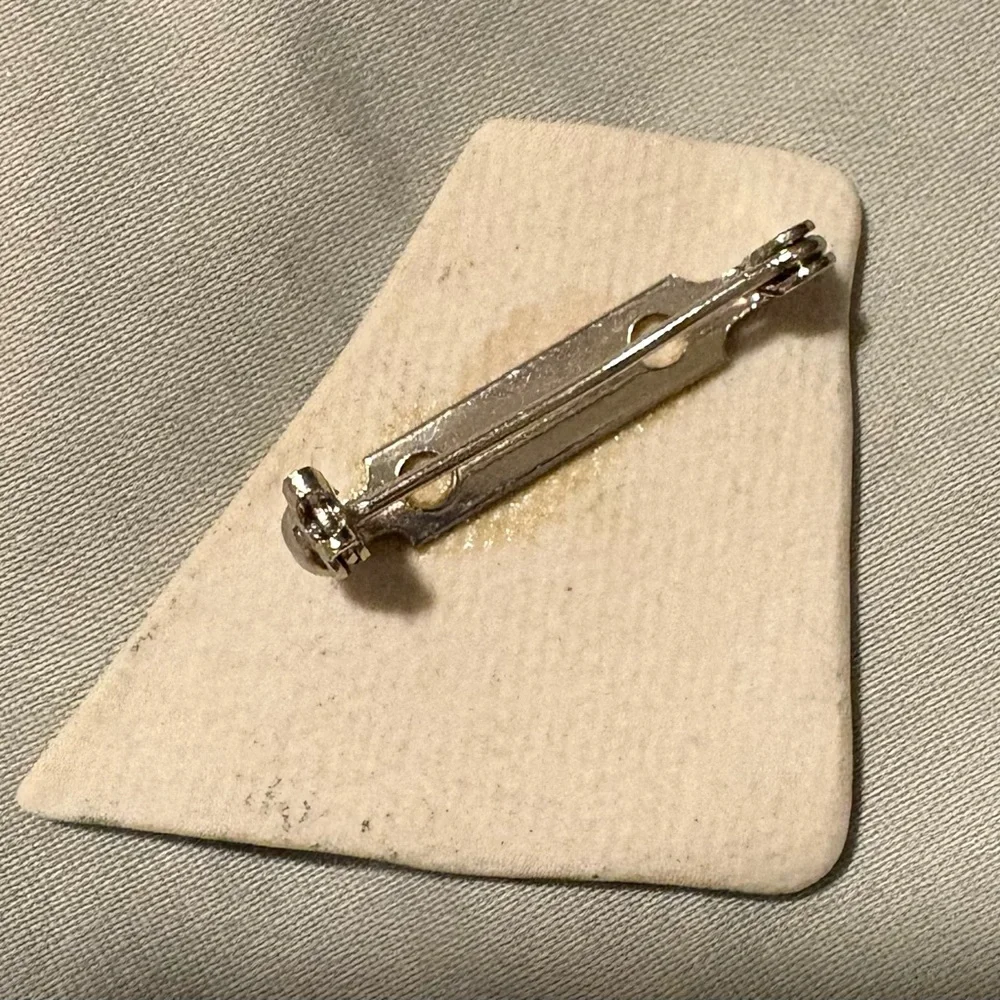 Hand Painted Clay Brooch